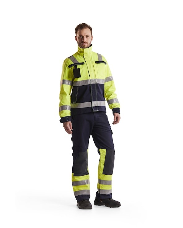 Blåkläder Multinorm werkbroek 14781514 Marine/High-Vis Geel 2 / 2