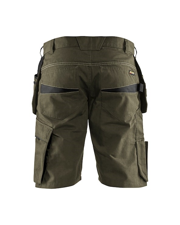 Blåkläder Service short met spijkerzakken 14941330 Groen/Zwart 2 / 4