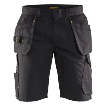 Blåkläder Service short met spijkerzakken 14941330 Zwart/High-Vis Geel 1 / 6