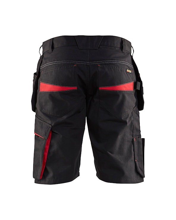 Blåkläder Service short met spijkerzakken 14941330 Zwart/Rood 2 / 6