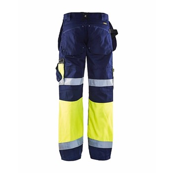 Blåkläder Werkbroek High-Vis X1500 15081860 Marine/High-Vis Geel 2 / 5