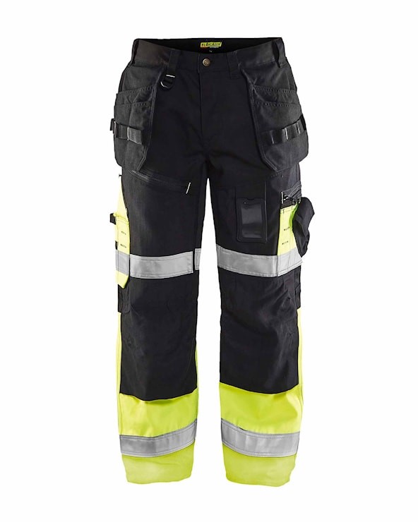 Blåkläder Werkbroek High-Vis X1500 15081860 Zwart/High-Vis Geel 1 / 6