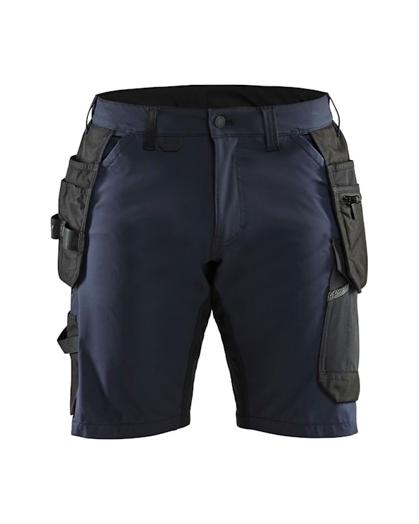 Blåkläder Short 4-weg stretch 15201645 Donker marineblauw/Zwart 1 / 4