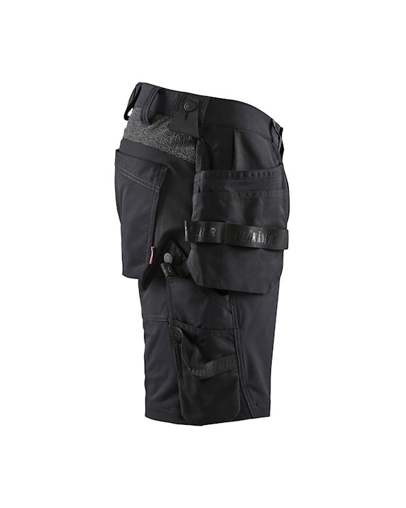 Blåkläder Short 4-weg stretch 15201645 Zwart/Donkergrijs 3 / 4