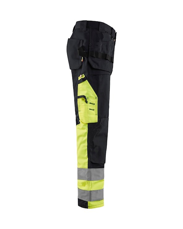 Blåkläder Werkbroek High-Vis 15291860 Zwart/High-Vis Geel 3 / 4