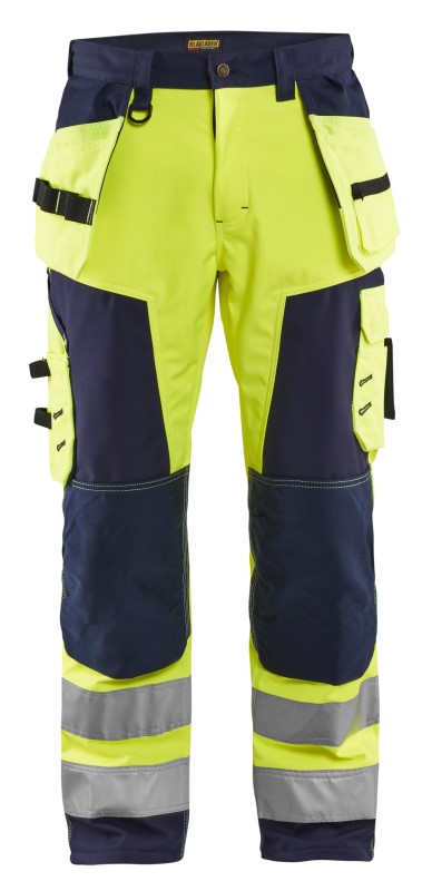 Blåkläder Werkbroek softshell High-Vis 15672517 High-Vis Geel/Marineblauw 1 / 1