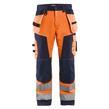Blåkläder Werkbroek softshell High-Vis 15672517 High-Vis Oranje/Marineblauw 1 / 1