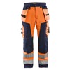 Blåkläder Werkbroek softshell High-Vis 15672517 High-Vis Oranje/Marineblauw 1 / 1