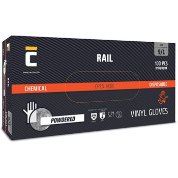 Cerva Rail Gepoederde Vinyl handschoenen (Doos=100stk) 3 / 3