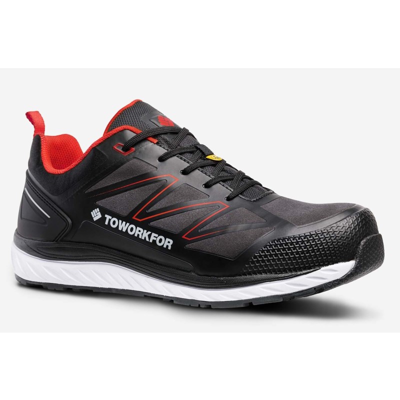 ToWorkFor Lage Sneaker Warmup Rood ESD 8A24-67 S3 1 / 6