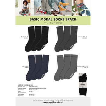 Basic Modal Sokken 3-Pack 000121461000 1 / 5