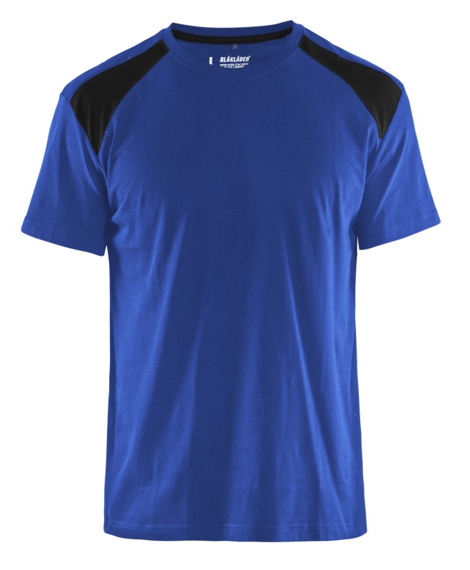 Blåkläder T-Shirt bicolour 33791042 Korenblauw/Zwart 1 / 1
