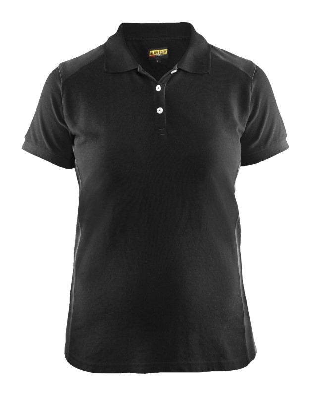 Blåkläder Dames poloshirt piqué 33901050 Zwart/Donkergrijs 1 / 1