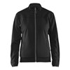 Blåkläder Dames service Sweatshirt met rits 33942526 Zwart/Donkergrijs 1 / 1
