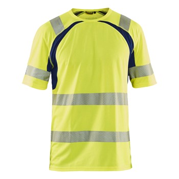 Blåkläder UV-T-Shirt High-Vis 33971013 High-Vis Geel/Marineblauw 1 / 1