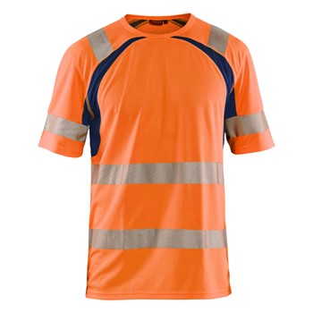 Blåkläder UV-T-Shirt High-Vis 33971013 High-Vis Oranje/Marineblauw 1 / 1