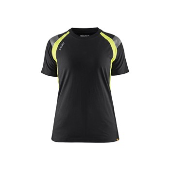 Blåkläder Dames T-Shirt Visible 34021030 Zwart/High-Vis Geel 1 / 6