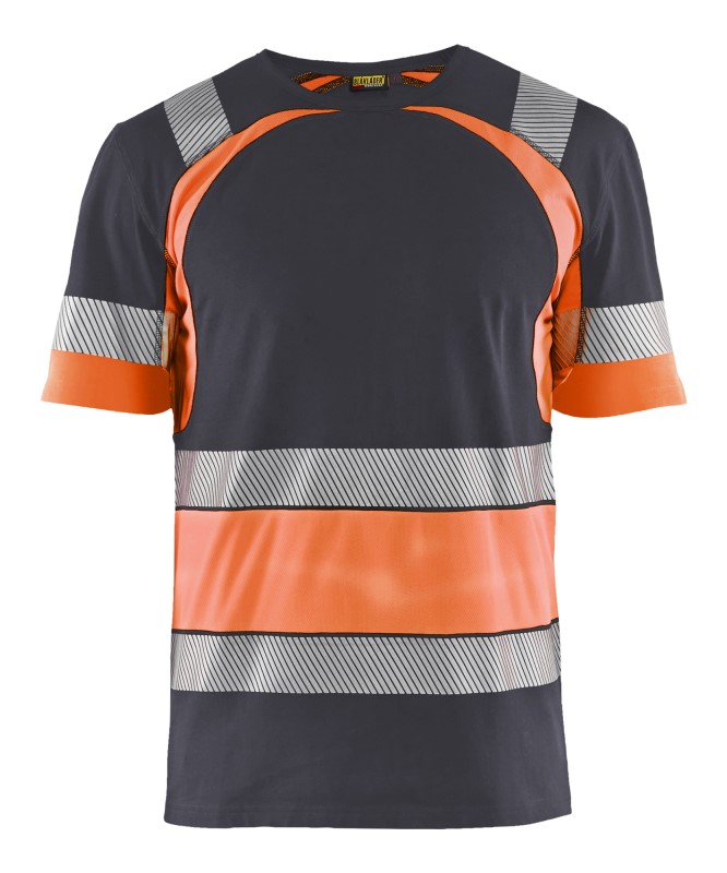 Blåkläder T-Shirt High-Vis 34211030 Medium Grijs/ High-Vis Oranje 1 / 1