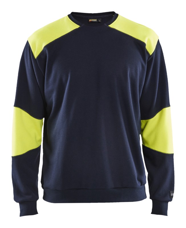 Blåkläder FR Sweatshirt 34581760 Marine/High-Vis Geel 1 / 1