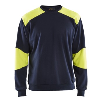 Blåkläder FR Sweatshirt 34581760 Marine/High-Vis Geel 1 / 1