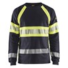 Blåkläder Vlamvertragend T-Shirt lange mouwen 34841761 Marine/High-Vis Geel 1 / 1