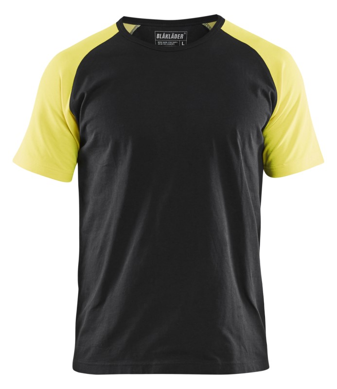 Blåkläder T-Shirt 35151030 Zwart/High-Vis Geel 1 / 1