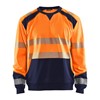 Blåkläder Sweatshirt High-Vis 35412528 High-Vis Oranje/Marineblauw 1 / 1