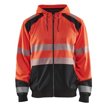 Blåkläder Hooded Sweatshirt High-Vis 35462528 High-Vis Rood/Zwart 1 / 1