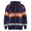 Blåkläder High-Vis Hooded Sweatshirt 35521158 Marineblauw/Oranje 1 / 1
