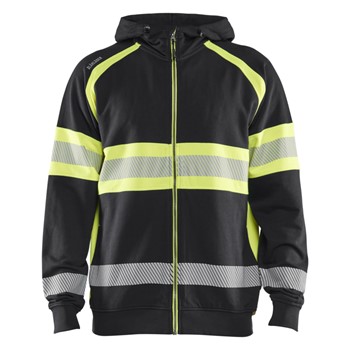 Blåkläder High-Vis Hooded Sweatshirt 35521158 Zwart/High-Vis Geel 1 / 1