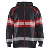 Blåkläder High-Vis Hooded Sweatshirt 35521158 Zwart/High-Vis Rood 1 / 1