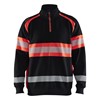Blåkläder High-Vis Sweater 35531158 Zwart/High-Vis Rood 1 / 1