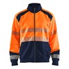 Blåkläder Sweatshirt hele rits High-Vis 35582528 High-Vis Oranje/Marineblauw 1 / 1