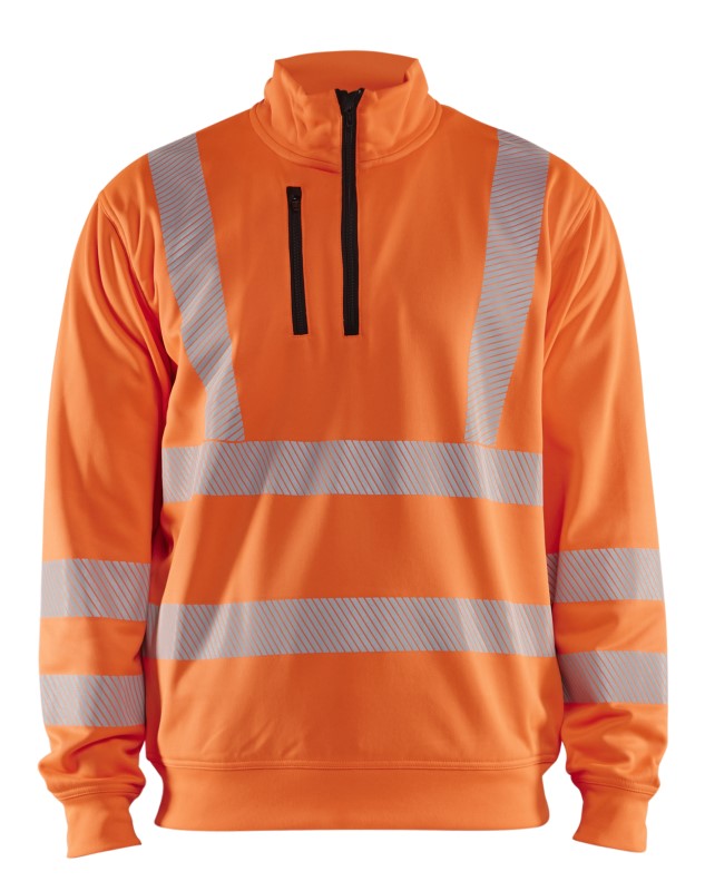 Blåkläder High-Vis Sweatshirt halve rits 35642538 High-Vis Oranje 1 / 1