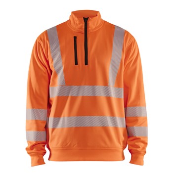 Blåkläder High-Vis Sweatshirt halve rits 35642538 High-Vis Oranje 1 / 1