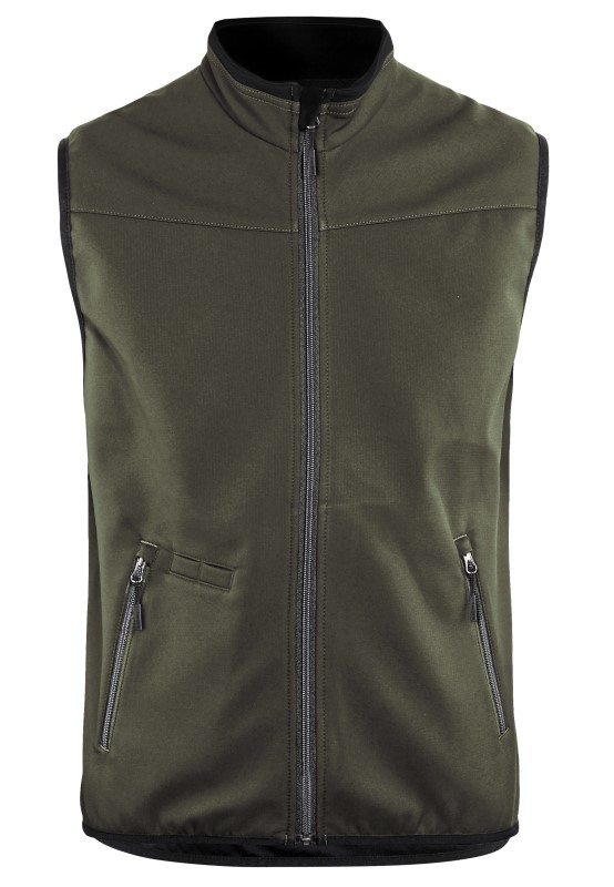 Blåkläder Softshell bodywarmer 38502516 Groen/Zwart 1 / 1