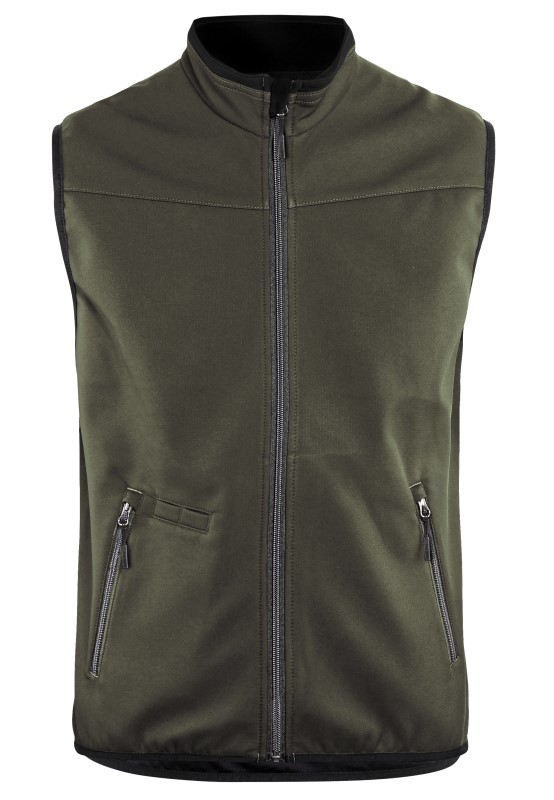 Blåkläder Softshell bodywarmer 38502516 Groen/Zwart 1 / 1