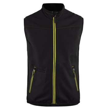 Blåkläder Softshell bodywarmer 38502516 Zwart/High-Vis Geel 1 / 1