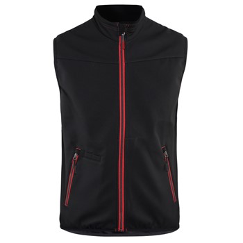 Blåkläder Softshell bodywarmer 38502516 Zwart/Rood 1 / 1