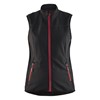 Blåkläder Dames softshell bodywarmer 38512516 Zwart/Rood 1 / 1