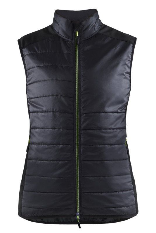 Blåkläder Dames bodywarmer gevoerd 38642030 Zwart/High-Vis Geel 1 / 1