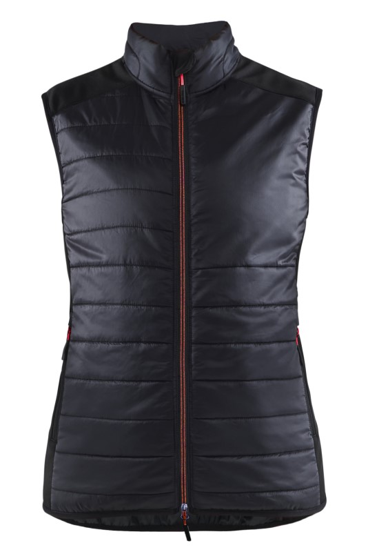 Blåkläder Dames bodywarmer gevoerd 38642030 Zwart/Rood 1 / 1