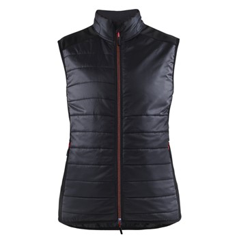 Blåkläder Dames bodywarmer gevoerd 38642030 Zwart/Rood 1 / 1