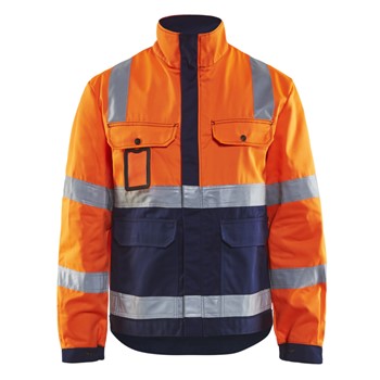 Blåkläder Jack, ongevoerd High-Vis 40231804 High-Vis Oranje/Marineblauw 1 / 1