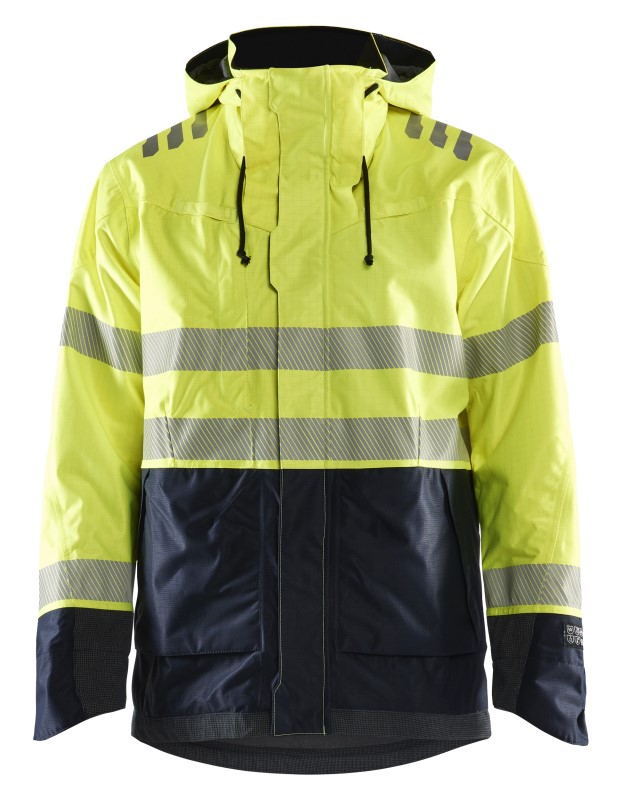 Blåkläder Multinorm shelljack 40881532 High-Vis Geel/Marineblauw 1 / 1