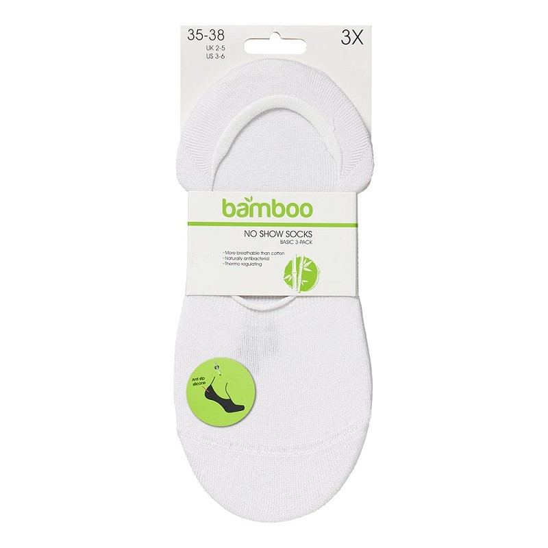 Bamboo Basic No-Show 3-Pack 000121475000 1 / 6