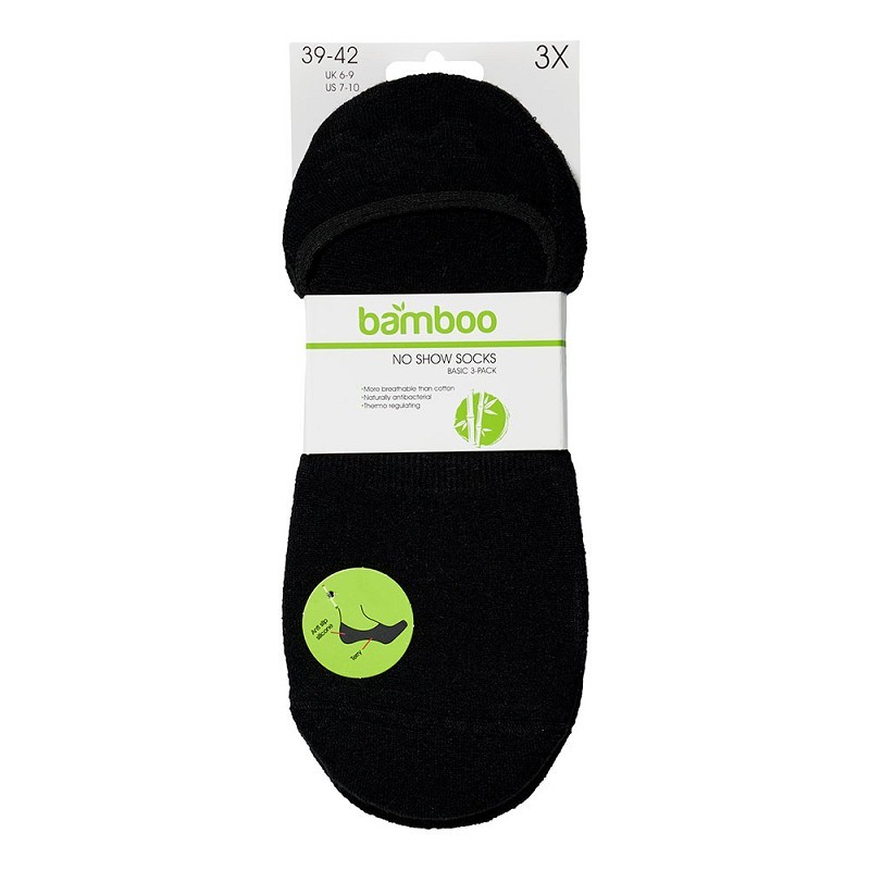 Bamboo Basic No-Show Terry 3-Pack 000121476000 3 / 5