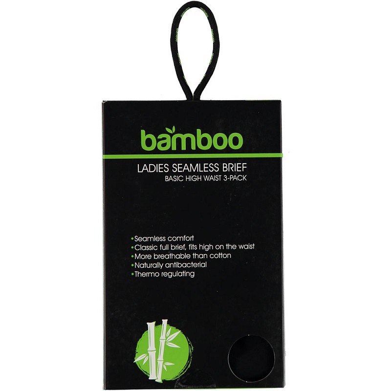 Bamboo Dames Naadloze Hoge Taille Slip 3-Pack 000161850002 4 / 4
