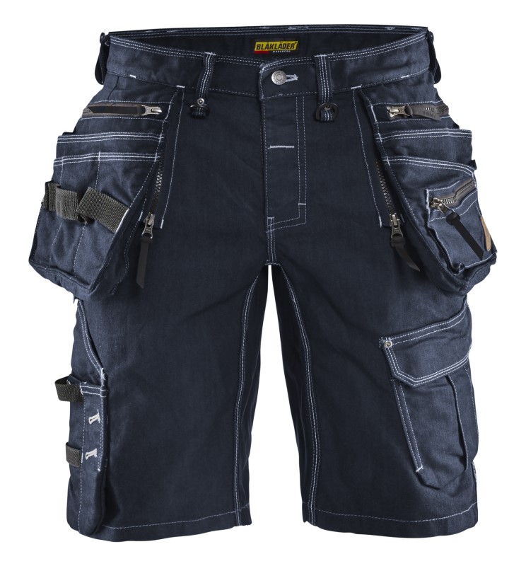 Blåkläder Short denim stretch X1900 19921141 Marineblauw/Zwart 1 / 1