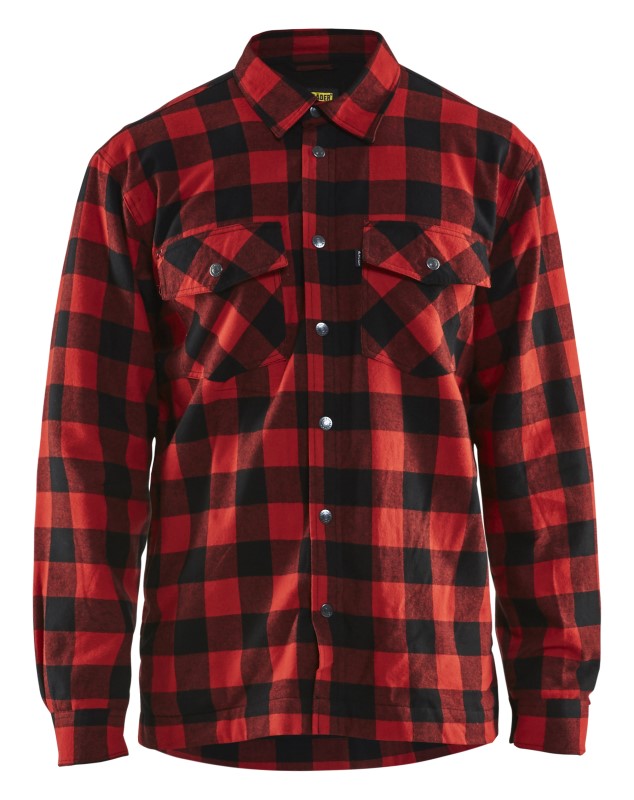 Blåkläder Overhemd flanel 32251131 Rood/Zwart 1 / 1